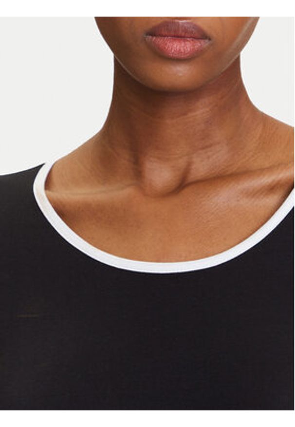 Karl Lagerfeld Jeans Body A3W17045 Czarny Slim Fit. Kolor: czarny. Materiał: bawełna