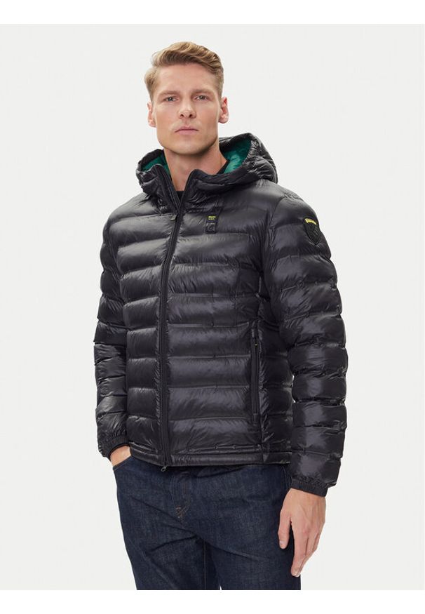 Blauer Kurtka przejściowa 25WBLUC02132 Czarny Regular Fit. Kolor: czarny. Materiał: syntetyk