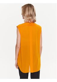 Sisley Bluzka 5PCZLQ04O Pomarańczowy Regular Fit. Kolor: pomarańczowy. Materiał: syntetyk #3