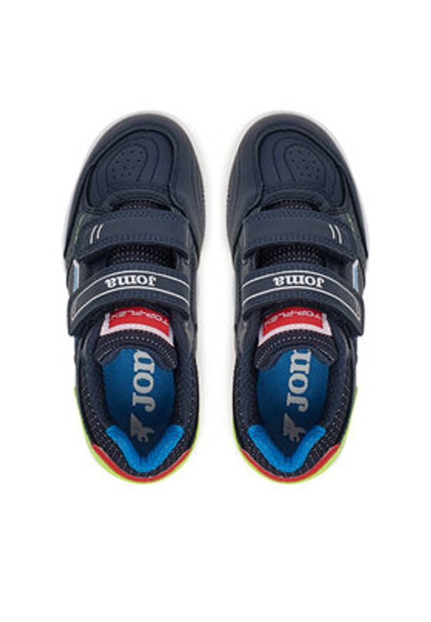 Joma Buty do piłki nożnej Top Flex Jr 2533 TPJS2533INV Granatowy. Kolor: niebieski. Materiał: skóra
