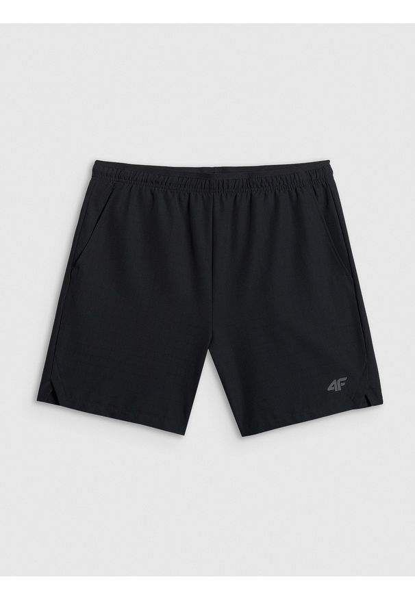 4f - 4F Spodenki treningowe szybkoschnące męskie - czarne XL. Kolor: czarny. Materiał: tkanina, włókno, skóra. Sport: fitness