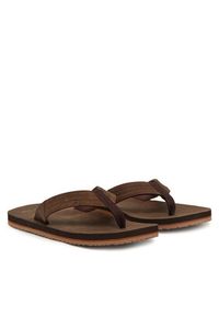 Billabong Japonki Seaway EBYL100034 Brązowy. Kolor: brązowy. Materiał: skóra