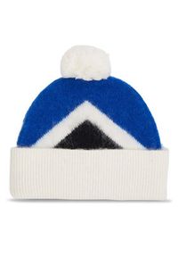 TOMMY HILFIGER - Tommy Hilfiger Czapka Th Evening Pompom Beanie Argyle AW0AW15305 Niebieski. Kolor: niebieski. Materiał: wełna #4