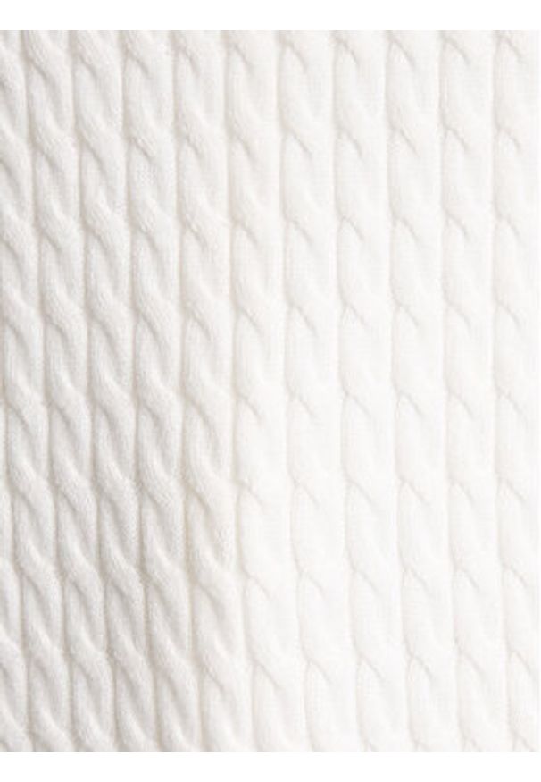 TOMMY HILFIGER - Tommy Hilfiger Sweter Fine WW0WW44993 Écru Regular Fit. Materiał: bawełna