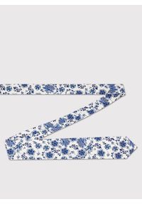 Pako Lorente - PAKO LORENTE – Jedwabny niebieski krawat męski. Okazja: na ślub cywilny, na wesele, na imprezę. Kolor: niebieski. Materiał: jedwab. Wzór: kwiaty. Styl: elegancki #5