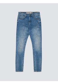 Big-Star - Jeansy męskie niebieskie Deric High Waist 390. Okazja: na co dzień. Stan: podwyższony. Kolor: niebieski. Styl: casual #6