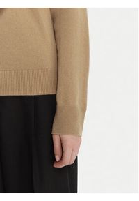 TOMMY HILFIGER - Tommy Hilfiger Sweter WW0WW47468 Beżowy Regular Fit. Kolor: beżowy. Materiał: wełna #3