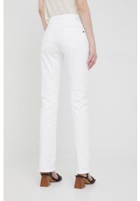 Pepe Jeans jeansy damskie high waist. Stan: podwyższony. Kolor: biały #2