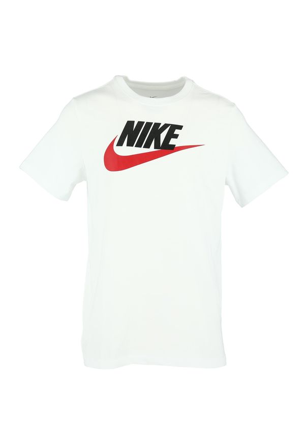 Koszulka sportowa męska Nike Icon Futura. Kolor: biały. Długość rękawa: krótki rękaw. Długość: krótkie