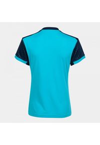 Koszulka do tenisa z krótkim rekawem damska Joma SHORT SLEEVE T- SHIRT. Kolor: niebieski. Długość: krótkie. Sport: tenis