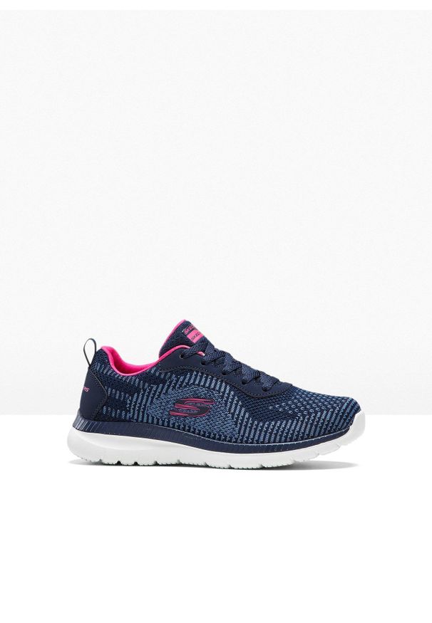 bonprix - Sneakersy Skechers z pianką memory. Kolor: niebieski