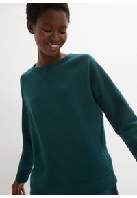 bonprix - Bluza dresowa. Kolor: niebieski. Materiał: dresówka, poliester #3