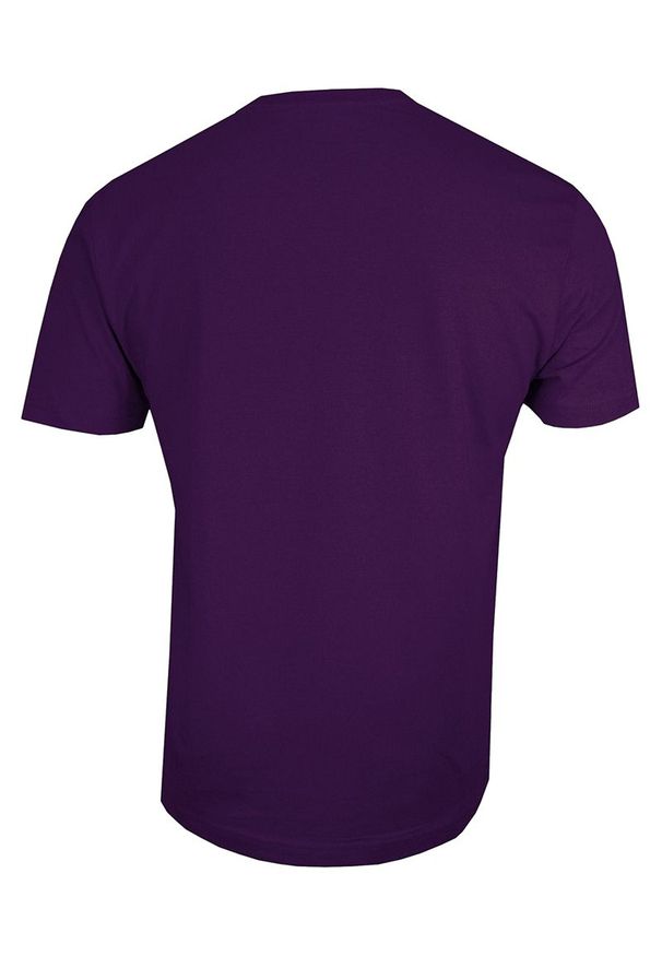 Fioletowy t-shirt Stedman z krótkim rękawem, na co dzień, casualowy