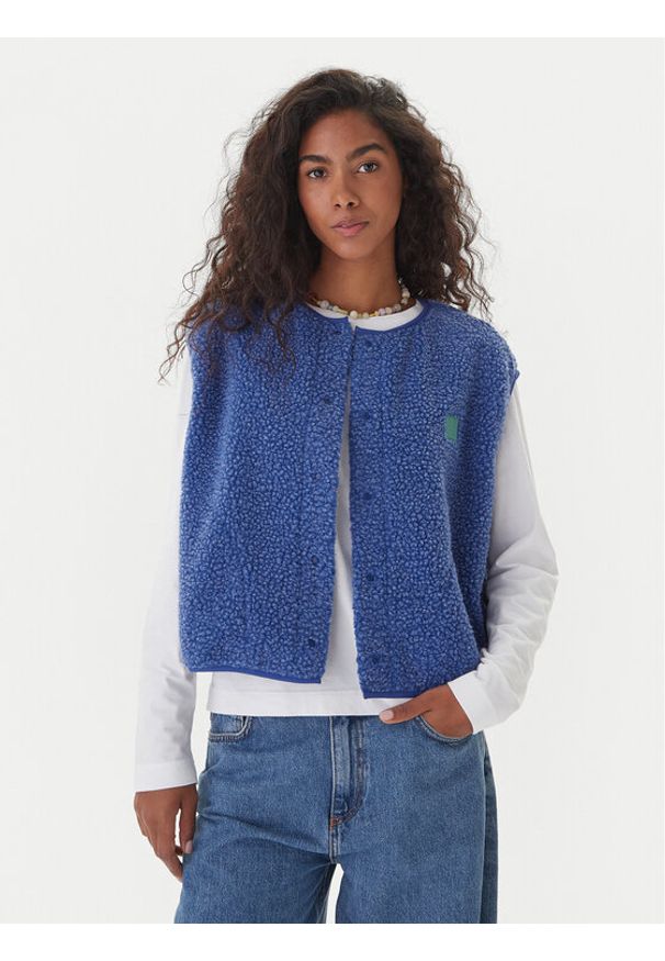 Quiksilver Kamizelka EQWPF03002 Niebieski Regular Fit. Kolor: niebieski. Materiał: syntetyk