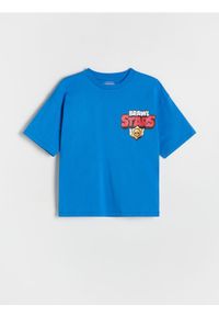 Reserved - T-shirt Brawl Stars - niebieski. Kolor: niebieski. Materiał: bawełna, dzianina