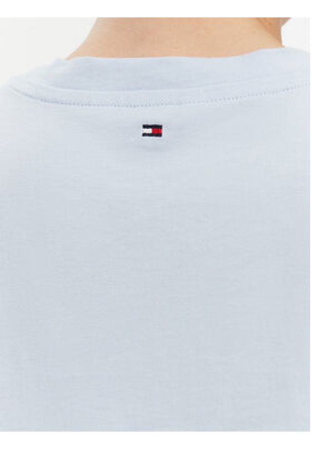 TOMMY HILFIGER - Tommy Hilfiger T-Shirt WW0WW45522 Niebieski Regular Fit. Kolor: niebieski. Materiał: bawełna