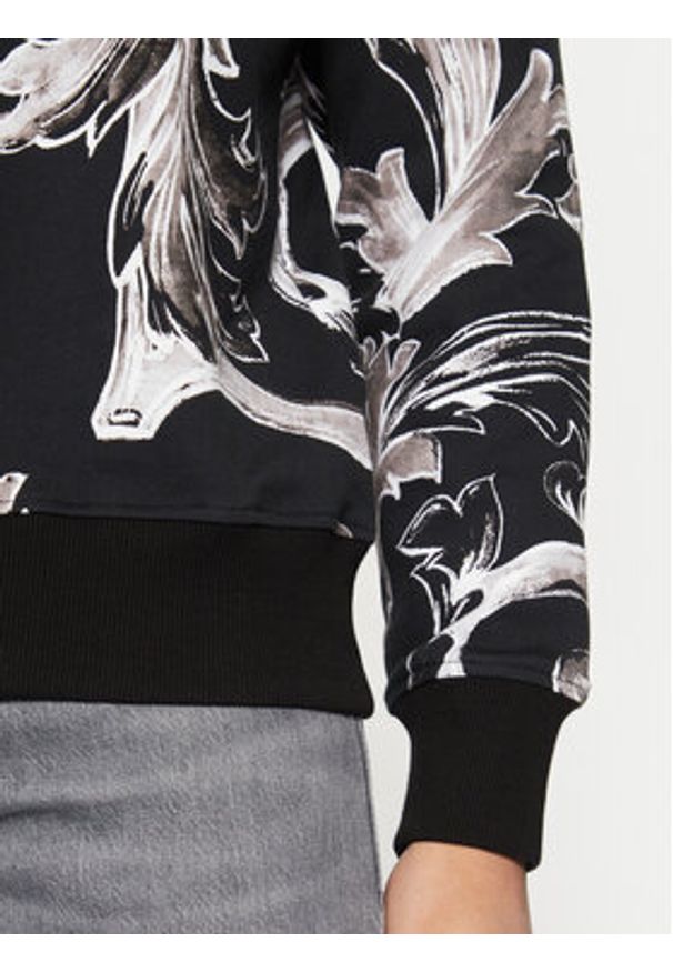 Versace Jeans Couture Bluza 78GAI3R0 Czarny Regular Fit. Kolor: czarny. Materiał: bawełna