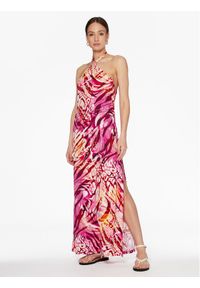Guess Sukienka letnia E3GK03 WF9S0 Różowy Regular Fit. Kolor: różowy. Materiał: wiskoza. Sezon: lato