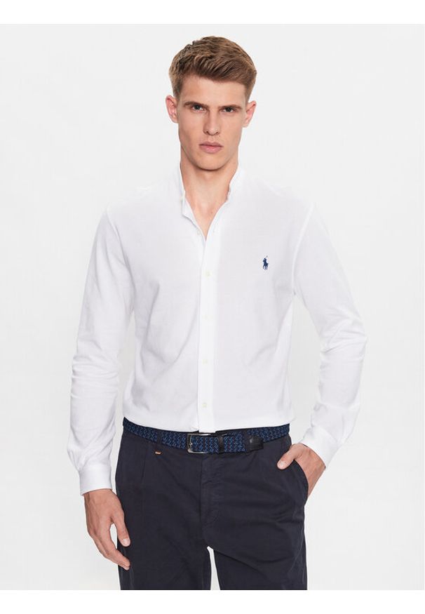 Polo Ralph Lauren Koszula 710742468002 Biały Regular Fit. Typ kołnierza: polo. Kolor: biały. Materiał: bawełna