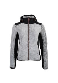 PEAK MOUNTAIN - Kurtka polarowa z kapturem, zapinana na zamek, dla kobiet Peak Mountain. Typ kołnierza: kaptur. Kolor: czarny. Materiał: polar #1