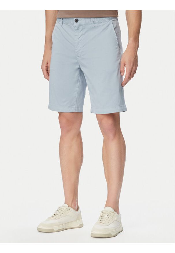 BOSS Szorty materiałowe 50536723 Niebieski jasny Slim Fit. Kolor: niebieski. Materiał: bawełna
