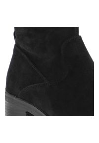 Czarne Botki S.Barski Stylowe Obuwie Damskie. Okazja: na co dzień. Zapięcie: zamek. Kolor: czarny. Szerokość cholewki: normalna. Materiał: materiał. Sezon: zima, jesień. Obcas: na obcasie. Styl: elegancki. Wysokość obcasa: średni #3