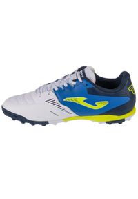 Joma - Buty piłkarskie turfy męskie, Cancha 24 TF CANS. Kolor: biały, wielokolorowy, niebieski. Sport: piłka nożna