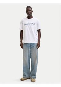 Jack & Jones T-Shirt Evin 12290173 Biały Regular Fit. Kolor: biały. Materiał: bawełna #3