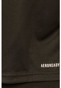 Adidas - adidas T-shirt GL3830 kolor czarny. Okazja: na co dzień. Kolor: czarny. Materiał: dzianina. Wzór: nadruk. Styl: casual #5