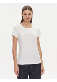 Liu Jo Sport T-Shirt TA4136 JS003 Biały Regular Fit. Kolor: biały. Materiał: bawełna. Styl: sportowy