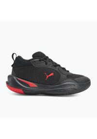 Buty koszykarskie dla dzieci Puma Playmaker Pro. Okazja: na co dzień. Kolor: czarny. Materiał: syntetyk, materiał. Szerokość cholewki: normalna