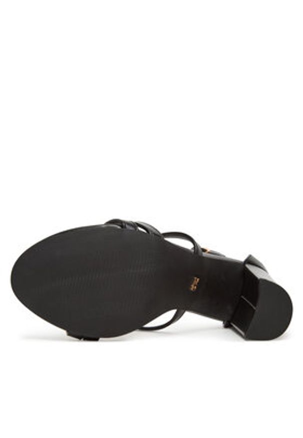 DeeZee Sandały LW0812-20 Czarny. Kolor: czarny. Materiał: skóra