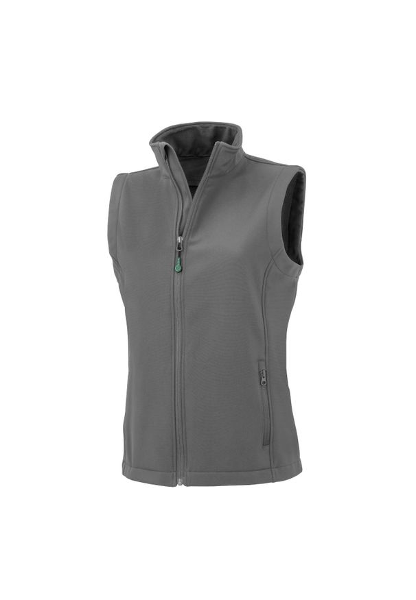 RESULT - Damski polar bez rękawów Result. Kolor: szary. Materiał: polar. Długość rękawa: bez rękawów