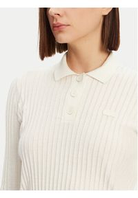 Lacoste Sweter AF9264 Écru Regular Fit. Kolor: kremowy. Materiał: bawełna #5