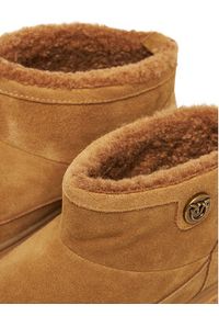 Pinko - PINKO Śniegowce Yoko 22 Brązowy. Kolor: brązowy. Materiał: zamsz, skóra #5