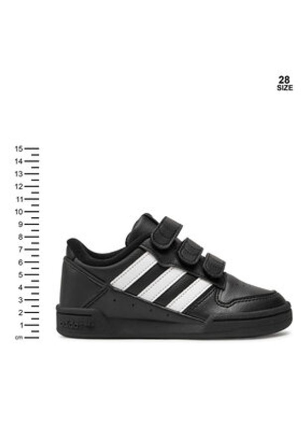 Adidas - adidas Sneakersy Team Court 2 Str Cf C ID6633 Czarny. Kolor: czarny. Materiał: skóra