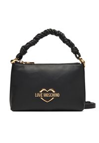 Love Moschino - LOVE MOSCHINO Torebka JC4312PP0MK1300A Czarny. Kolor: czarny. Materiał: skórzane