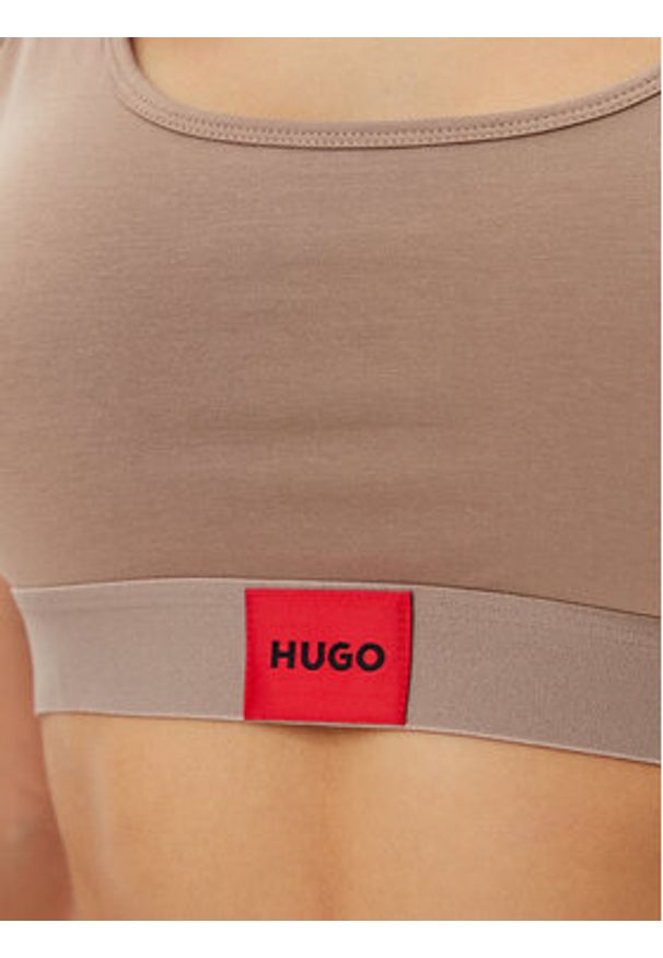 Hugo - HUGO Biustonosz top Red Label 50469652 Brązowy. Kolor: brązowy. Materiał: bawełna