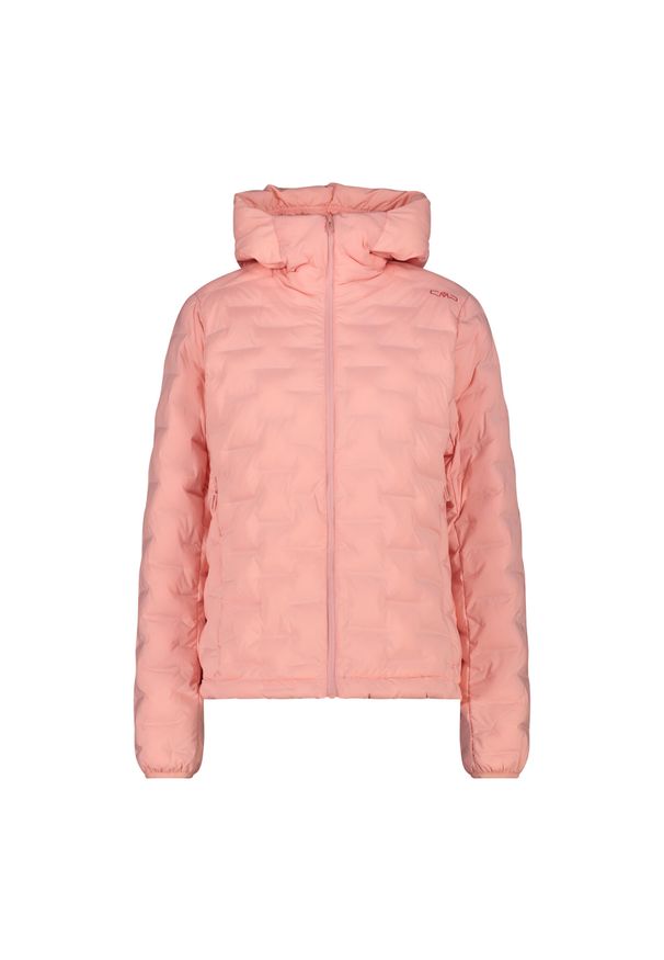 Damska kurtka z kapturem CMP. Typ kołnierza: kaptur. Kolor: różowy. Materiał: puch. Sport: narciarstwo