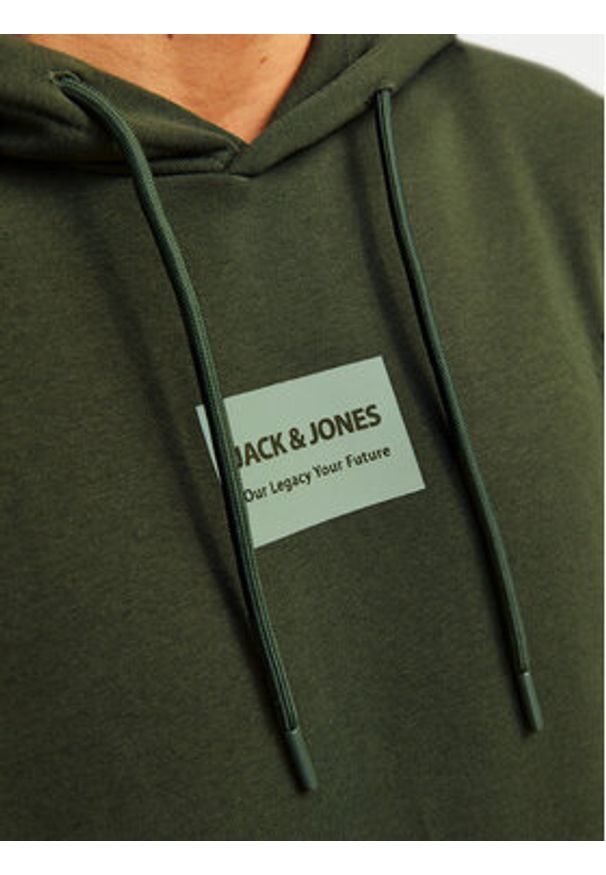 Jack & Jones Bluza Hakkai 12256841 Zielony Relaxed Fit. Kolor: zielony. Materiał: syntetyk