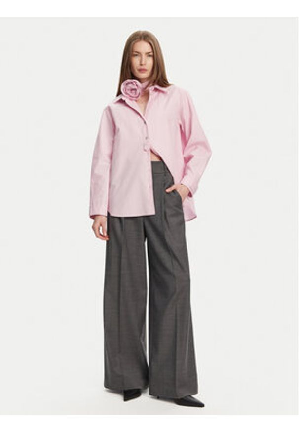 Marella Koszula Von 2513111014 Różowy Relaxed Fit. Kolor: różowy. Materiał: bawełna