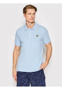 Lyle & Scott Polo Plain SP400VOG Niebieski Regular Fit. Typ kołnierza: polo. Kolor: niebieski. Materiał: bawełna