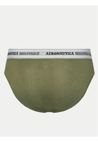 Aeronautica Militare Komplet 2 par slipów AM1USL002 Khaki. Kolor: brązowy. Materiał: bawełna #7