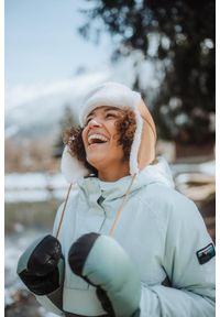 WEDZE - Czapka narciarska dla dorosłych Wedze Trendy 500 uszatka. Kolor: brązowy. Materiał: poliester, materiał. Sezon: zima. Styl: sportowy #2