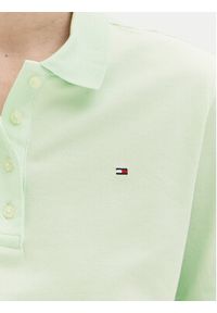 TOMMY HILFIGER - Tommy Hilfiger Polo 1985 WW0WW43224 Zielony Regular Fit. Typ kołnierza: polo. Kolor: zielony. Materiał: bawełna #3