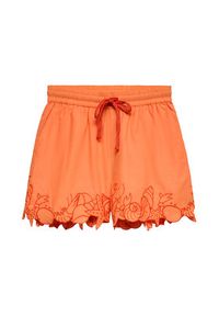Vero Moda Szorty sportowe Lucia 10350997 Pomarańczowy jasny Regular Fit. Kolor: pomarańczowy. Materiał: bawełna #2