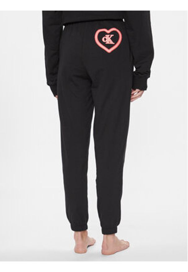 Calvin Klein Underwear Spodnie piżamowe 000QS7085E Czarny Relaxed Fit. Kolor: czarny. Materiał: bawełna