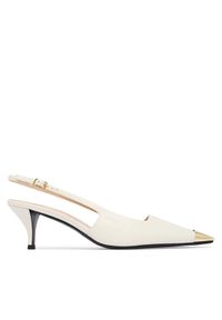 Furla Czółenka Metal Slingback YM29FML X30000 CN 1704S Kremowy. Kolor: kremowy. Materiał: skóra #1