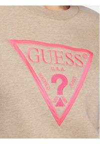 Guess Bluza Ane W3RQ04 K9Z21 Beżowy Regular Fit. Kolor: beżowy. Materiał: bawełna #4
