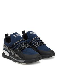 Versace Jeans Couture Sneakersy 78YA3SA3 Granatowy. Kolor: niebieski. Materiał: materiał #5